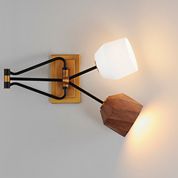Akimbo 2-Light Swing Arm Wall Sconce W LED Bulbs