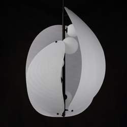 Chips 5-Light Vertical Pendant - Matte White