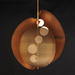 Chips 5-Light Vertical Pendant - Brass