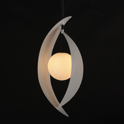 Chips 1-Light Pendant - Matte White