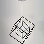 4 Square LED 2-Light Pendant