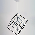 4 Square LED 2-Light Pendant