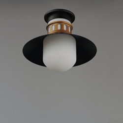 Admiralty 1-Light Outdoor Flush Mount