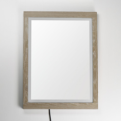 Sawyer 24x32 Oak Framed LED Mirror