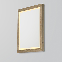 Sawyer 24x32 Oak Framed LED Mirror