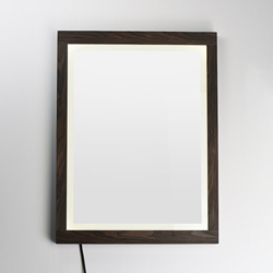 Sawyer 24x32 Walnut Framed LED Mirror