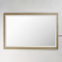 Sawyer 48x32 Oak Framed LED Mirror