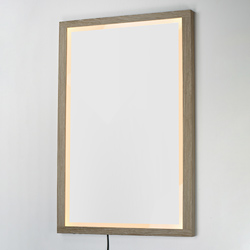 Sawyer 48x32 Oak Framed LED Mirror