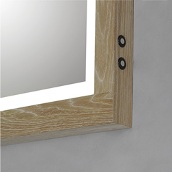 Sawyer 48x32 Oak Framed LED Mirror