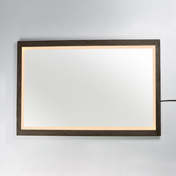 Sawyer 48x32 Walnut Framed LED Mirror