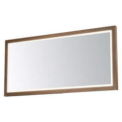 Sawyer 68x32 Oak Framed LED Mirror