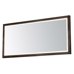 Sawyer 68x32 Walnut Framed LED Mirror