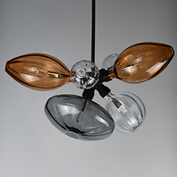 Ray Dance Single Cluster 6-Light LED Pendant