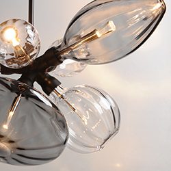 Ray Dance Single Cluster 6-Light LED Pendant