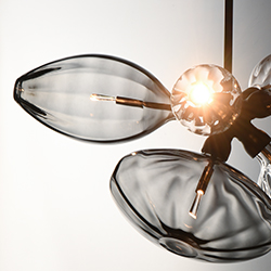 Ray Dance Single Cluster 6-Light LED Pendant