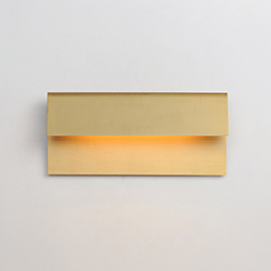 Natural Aged Brass Folded Sconce