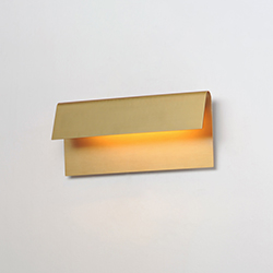 Natural Aged Brass Folded Sconce