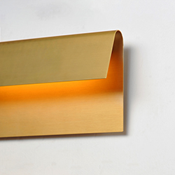 Natural Aged Brass Folded Sconce