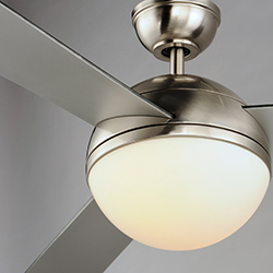 Cupola 3-Blade Fan w/ 2-Light FKT