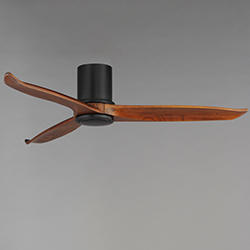 Woodwind 52 Solid Wood Blade Hugger Fan w LED