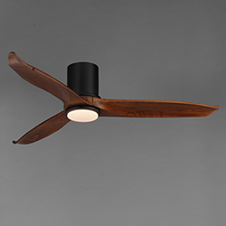 Woodwind 52 Solid Wood Blade Hugger Fan w LED
