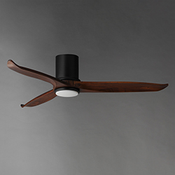 Woodwind 52 Solid Wood Blade Hugger Fan w LED