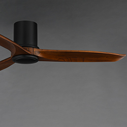 Woodwind 52 Solid Wood Blade Hugger Fan w LED