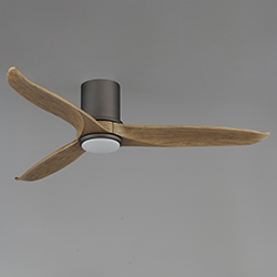 Woodwind 52 Solid Wood Blade Hugger Fan w LED