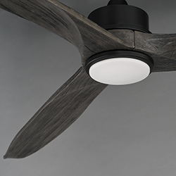 Woodwind 72 Solid Wood Blade Fan w LED