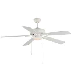 52 Super-Max Fan w/ LED Light Kit - White