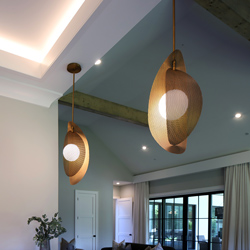 Chips 1-Light Pendant - Brass